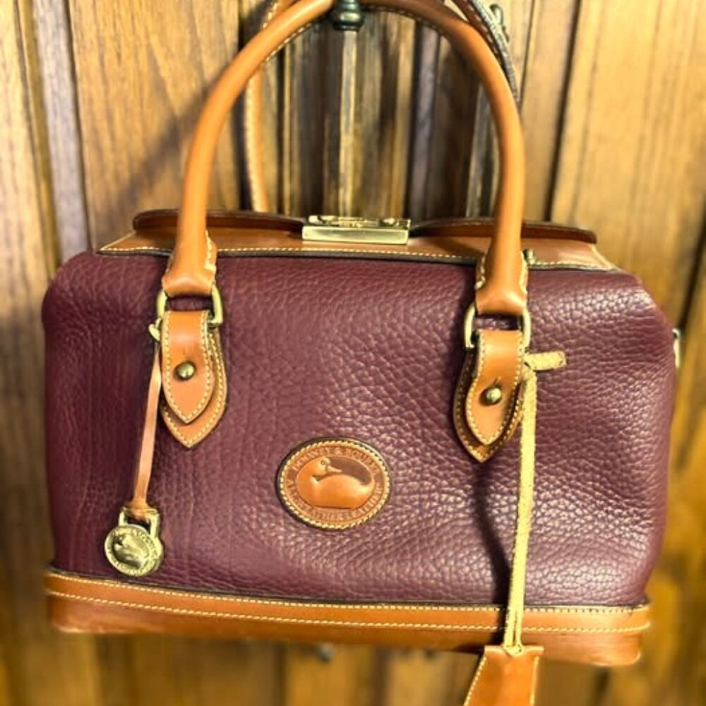 SOLD on Ebay Dooney & Bourke Doctor's ALL LEATHER Bag Made in USA! in Wine Color
